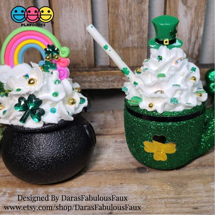 St. Patricks Day Clovers Shamrock Plastic Glitters Decoden Sprinkle