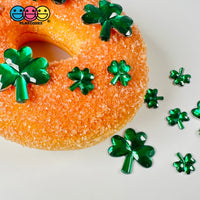 St. Patricks Day Shamrock 3 Leaves Lucky 2 Sizes Flatback Charms Cabochons Decoden Charm 10/20 Pcs