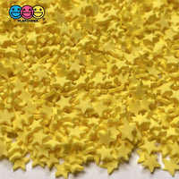 Star Little Bright Yellow Fimo Slices Fake Clay Sprinkles Stars Decoden Jimmies Funfetti 20 Grams