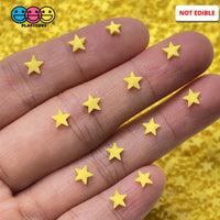 Star Little Bright Yellow Fimo Slices Fake Clay Sprinkles Stars Decoden Jimmies Funfetti Sprinkle