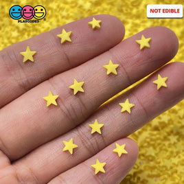 Star Little Bright Yellow Fimo Slices Fake Clay Sprinkles Stars Decoden Jimmies Funfetti Sprinkle