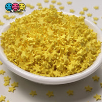 Star Little Bright Yellow Fimo Slices Fake Clay Sprinkles Stars Decoden Jimmies Funfetti Sprinkle
