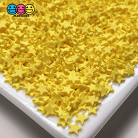 Star Little Bright Yellow Fimo Slices Fake Clay Sprinkles Stars Decoden Jimmies Funfetti Sprinkle