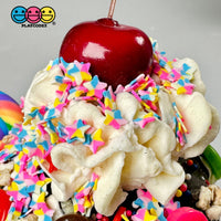 Star Multi-Color Rainbow Fimo Slices Mix Fake Clay Sprinkles Decoden Jimmies Playcode3 Llc Sprinkle