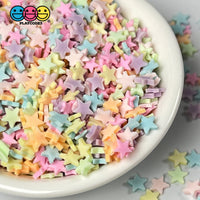 Star Pastel Mixed Colors Fimo Slices Mix Fake Clay Sprinkles Easter Decoden Jimmies Sprinkle
