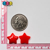 Star Shaped Flatback Mini Charms 3 Colors Cabochons Stars Christmas 10 Pcs Charm
