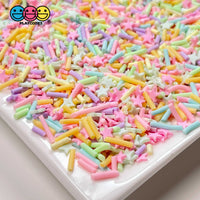 Star Sprinkle Pastel Mix Fimo Slices Fake Clay Sprinkles Stars Decoden Jimmies Funfetti