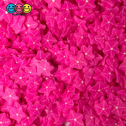 Hot Pink Star Fish Summer Sea Beach Aqua Kawaii Cute Fake Clay Sprinkles Decoden Jimmies Sprinkle