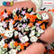 Starry Scary Night Ghost Bat Star Fimo Faux Sprinkles Halloween Funfetti Sprinkle