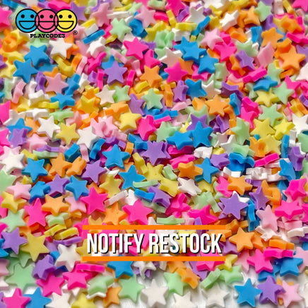 Star Colored Fimo Slices Fake Clay Sprinkles Decoden Jimmies Playcode3 Llc 20 Grams Sprinkle