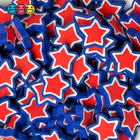 Stars Red White Blue 4Th Of July Fimo Slice Fake Sprinkles Patriotic Decoden Jimmies 7/11Mm