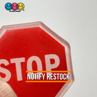 Stop Sign Dollhouse Flatback Cabochons Decoden Charm 10 Pcs Playcode3 Llc