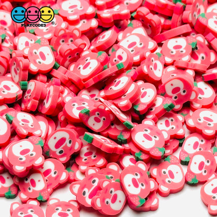 Strawberry Bear Cartoon 5/10Mm Fake Clay Sprinkles Decoden Fimo Jimmies Sprinkle