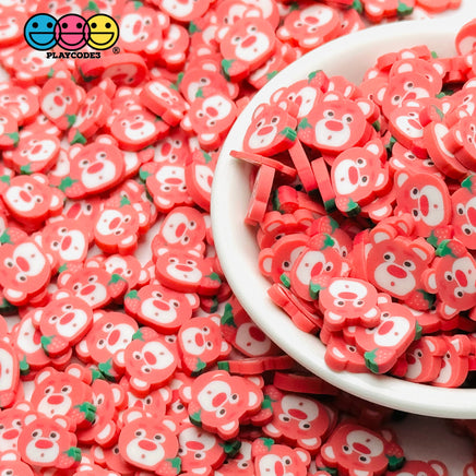 Strawberry Bear Cartoon 5/10Mm Fake Clay Sprinkles Decoden Fimo Jimmies Sprinkle