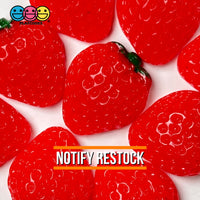Strawberry Flatback Charms Hard Resin Strawberries Decoden 10 Pcs Charm