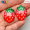 Fake Strawberry Glitter Fruit Summer Flatback Cabochons Decoden Charm 10 Pcs Playcode3 Llc