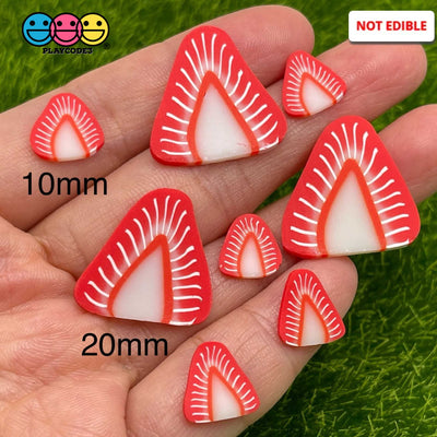 Strawberry Large Fimo Slices Polymer Clay Strawberries Fake Sprinkles 20/10Mm Sprinkle