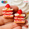 Strawberry Shortcake Mini Charm Fake Dessert Cabochons 10 Pcs