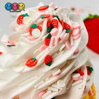 Strawberry Shortcake Mix Fake Clay Sprinkles Fimo Slice Decoden Jimmies Sprinkle