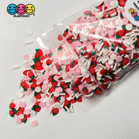Strawberry Shortcake Mix Fake Clay Sprinkles Fimo Slice Decoden Jimmies Sprinkle