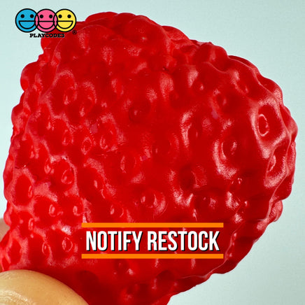 Strawberry Slices Realistic Imitation Fake Food Life Like Plastic Strawberries Resin 10 Pcs