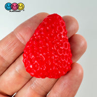 Strawberry Slices Realistic Imitation Fake Food Life Like Plastic Strawberries Resin 10 Pcs