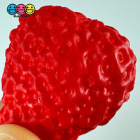 Strawberry Slices Realistic Imitation Fake Food Life Like Plastic Strawberries Resin 10 Pcs
