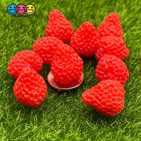 10Pcs Strawberry Mini 3D Resin Charm Strawberries Charms Fake Food Fruit Cabochons Decoden Playcode3