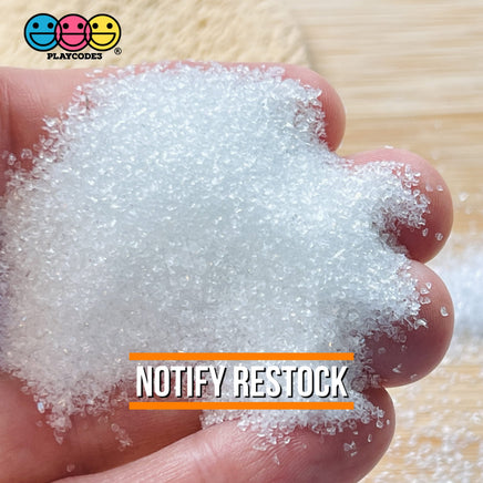 Fake Sugar Or Salt Granulated Fine And Coarse Faux Food Plastic Sprinkles Not Edible