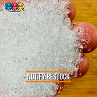 Fake Sugar Or Salt Powered (Confectioners) Granulated Crystal And Coarse Faux Food Glass Glitter