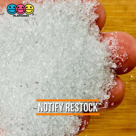 Fake Sugar Or Salt Powered (Confectioners) Granulated Crystal And Coarse Faux Food Glass Glitter