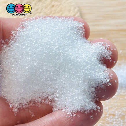 Fake Sugar Or Salt Granulated Fine And Coarse Faux Food Plastic Sprinkles Not Edible