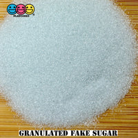 Fake Sugar Or Salt Powered (Confectioners) Granulated Crystal And Coarse Faux Food Glass Glitter