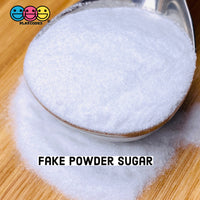 Fake Sugar Or Salt Granulated Fine Powdered Confectioners And Coarse Faux Food Glass Glitter