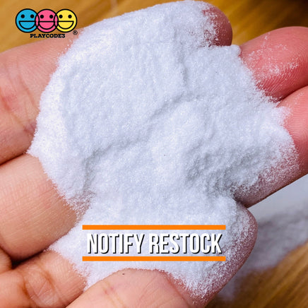 Fake Sugar Or Salt Granulated Fine Powdered Confectioners And Coarse Faux Food Glass Glitter