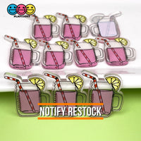 Summer Drinks Pink Lemonade And Orangeade Charms Planar Cabochons Pink Lemonade Charm