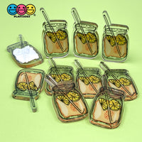 Summer Drinks Pink Lemonade And Orangeade Charms Planar Cabochons Orangeade Charm