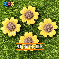 Sunflower Charms Flatback Daisy Flower Cabochons Flowers Decoden 10 Pcs Charm
