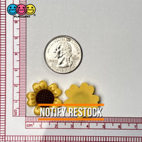 Sunflower Charms Flatback Daisy Flower Cabochons Flowers Decoden 10 Pcs Charm