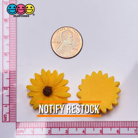 Sunflower Daisy Flatback Charms Flowers Daisies Cabochons 10 Pcs Charm