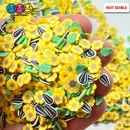 Sunflower Seed Harvest Fimo Flower Mix Fake Sprinkles Confetti Funfetti Sprinkle