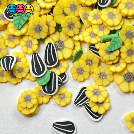 Sunflower Seed Harvest Fimo Flower Mix Fake Sprinkles Confetti Funfetti Sprinkle