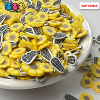 Sunflower & Seeds Fimo Mix Fake Polymer Clay Sprinkles Confetti Funfetti Sprinkle