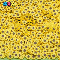 Sunflowers Fimo Slices Sunflower Fake Clay Sprinkles Decoden Jimmies 20 Grams / 5 Mm Sprinkle