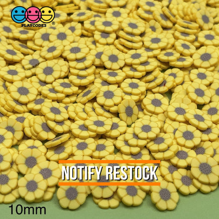 Sunflowers Fimo Slices Sunflower Fake Clay Sprinkles Decoden Jimmies 20 Grams / 10 Mm Sprinkle