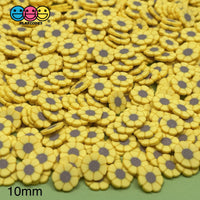 Sunflowers Fimo Slices Sunflower Fake Clay Sprinkles Decoden Jimmies 20 Grams / 10 Mm Sprinkle