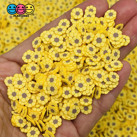 Sunflowers Fimo Slices Sunflower Fake Clay Sprinkles Decoden Jimmies Sprinkle