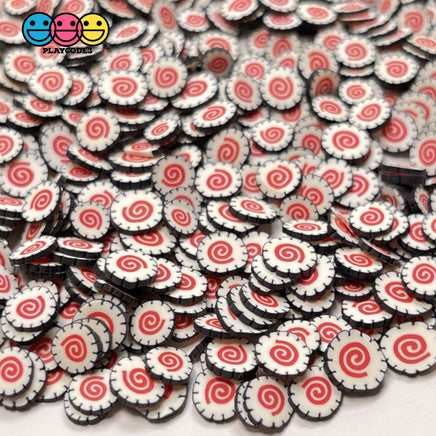 Sushi Roll Fimo Slices Fake Food Clay Sprinkles Decoden Jimmies Funfetti 20 Grams Sprinkle
