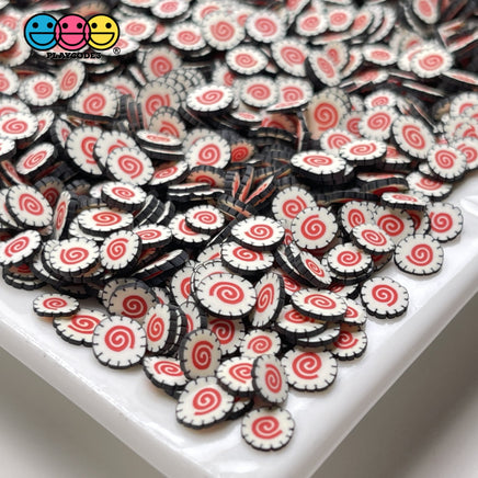 Sushi Roll Fimo Slices Fake Food Clay Sprinkles Decoden Jimmies Funfetti Sprinkle