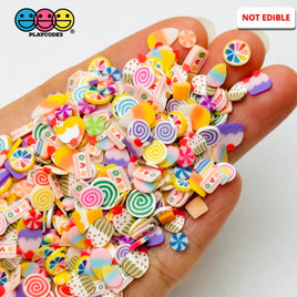 Sweet Sugar Candyland Mixes 5Mm Fake Clay Sprinkles Decoden Fimo Jimmies Sprinkle